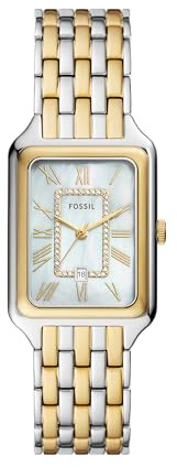 Fossil Women's Watch, Raquel Quartz Stainless Steel Three-Hand Watch for Women, Color: Silver/Gold