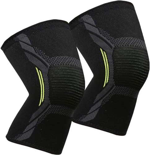 VITTO Ginocchiera Ortopedica Sportiva - Tutore Ginocchio Menisco, 2 Pezzi M | Ginocchiera Sportiva per Comfort e Libertà di Movimento con Fascia Ginocchio. Ginocchiera Elastica per Uomo e Donne