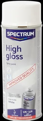 Vintage Luxury High Gloss white Spray Paint, Hochglanz-Sprühfarbe Weiß Spectrum 400 ml