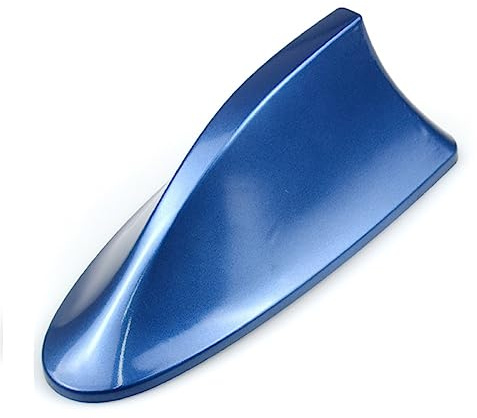 BARAC Haiflossenantenne für Auto, Dachantenne, AM/FM, Radio-Antenne, Haifischflosse, Universalantenne für Auto, SUV, LKW, Transporter, ABS (blau)