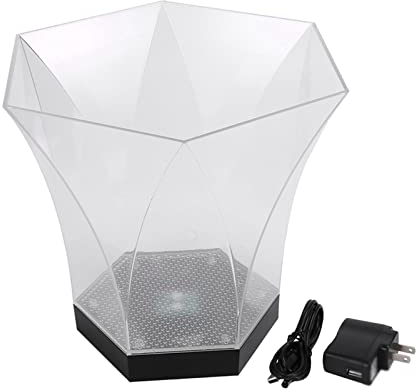 Pimex ice bucket, ice bucket gift 5l/1.3 Gallon Large Capacity Ice Bucket For Bar Polygonal Colorful Ice Bucket Nightclub Light Up Champagne Beer Bucket wine buckets for parties