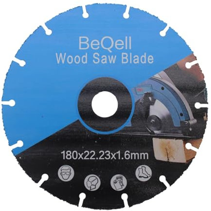 Hartmetall Holz Trennscheibe 7 Zoll Vakuum gelötetes Hartmetall Trennscheibe Blatt Kreissägeblatt für Holz, Gipskarton, Gummischlauch, Kunststoff