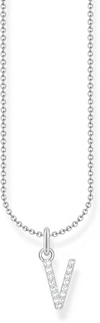 THOMAS SABO Halskette Buchstabe 925 Sterling Silber mit Zirkonia KE2240 - KE2265