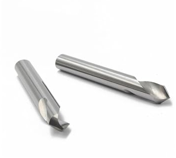 Fasenfräser Hartmetall-Anfasfräsen, 60/90/120 Grad, 2-schneidige Entgratfräser, Gravur-Bit for Aluminium-Kupfer-Schaftfräser(1.5MMxD4x50MM)