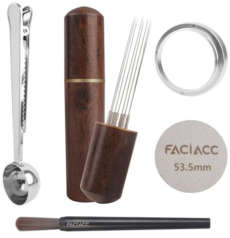 FACIACC WDT Tool Espresso Pince à café Noir 54 mm