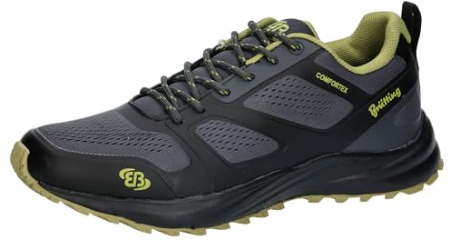 Brütting Unisex Mount Ray trekkingskor, grå/svart/oliv, 40 EU, Grå svart oliv, 40 EU