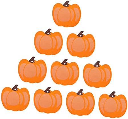 NUOBESTY 20stücke Kürbis Ausschnitte Für Halloween Und Thanksgiving Holzstücke Für Kreative Dekorationen Zuhause Klassenzimmer Und Partys Für Bastelprojekte