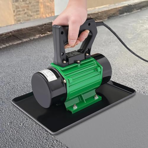 Motore vibrante per calcestruzzo con movimento da tavolo Cazzuola per la produzione di scanalature e canali, 370 W, piastra per cemento, vibratore per bottiglie di calcestruzzo