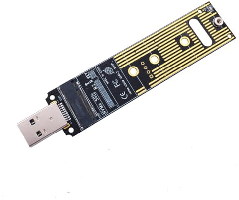 M.2 NVME SSD to USB 3.1 Adapter JMS583 Chip M.2 NVME to USB-A 3.0 Internal Converter Card for PCI-E/M.2 Nvme SSD