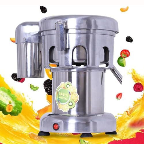 Máquina extractora de jugo centrífuga eléctrica comercial, máquinas exprimidoras industriales de 370 W, exprimidor de acero inoxidable, extractor de jugo de alta resistencia, exprimidor de frutas y