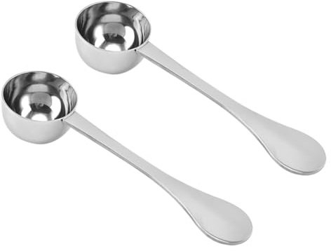 2 Pcs 1 Tablespoon Scoop Stainless Steel Coffee Scoop Sugar Powder Measuring Spoon Loose Leaf Tea Measuring Scoop Liquid and Dry Ingredients Measure Spoon