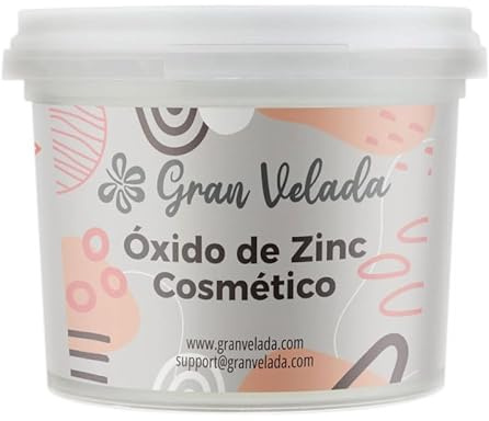 Gran Velada - Oxido de Zinc Cosmético USP 1000 cc | Polvo Blanco Calmante y Antiséptico | Ideal para Cremas de Pañal, Maquillaje y Polvos Faciales