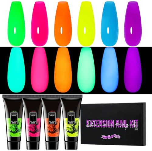 Gel Para Esculpir Extensiones De Uñas Kit de 6 Piezas para Crear Manicura