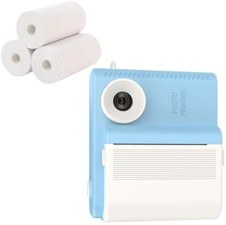 Appareil photo instantané pour enfants 3 rouleaux de papier et cadres pour fêtes et voyages