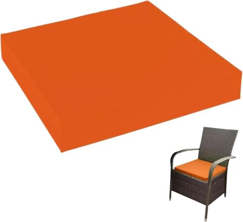 Cojín cuadrado para silla de piel sintética verde hierba, cojín de asiento cuadrado para exterior e interior, comedor, jardín, oficina, cómodo cojín para taburetes, sillones y bancos (40 x 45 cm)