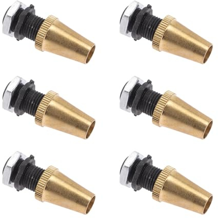 SHERCHPRY Prensaestopas Metálico M10 Rosca de Cobre 6 Piezas, Sujetacables para Lámparas de Techo, Bloqueador de Cables para Organización y Fijación Segura en Bricolaje Eléctrico