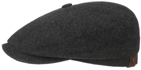 Stetson Hatteras Noir Flat Cap All-Year Cashmere Blend Men Women
