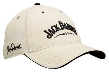 Jack Daniel Whiskey Official Adjustable Ivory Hat Baseball Cap