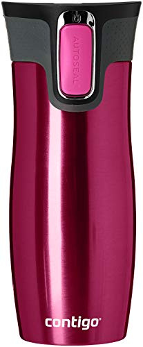 Contigo West Loop Autoseal Travel Mug, Stainless Steel Thermal Mug, Vacuum Flask, Leakproof, Coffee Mug with BPA Free Easy-Clean Lid