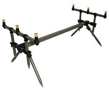 Dinsmores Upright Carp Gear Rod Pod, Unisex Adulto, Plata, 85 cm x 44 cm x 30 cm
