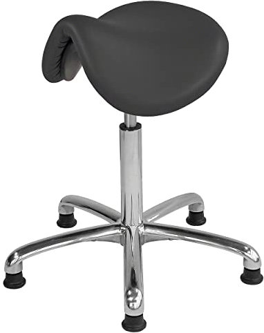 Sport-Tec Sattelhocker Exklusiv mit Polster und Gleitern, Rollhocker, Arbeitshocker