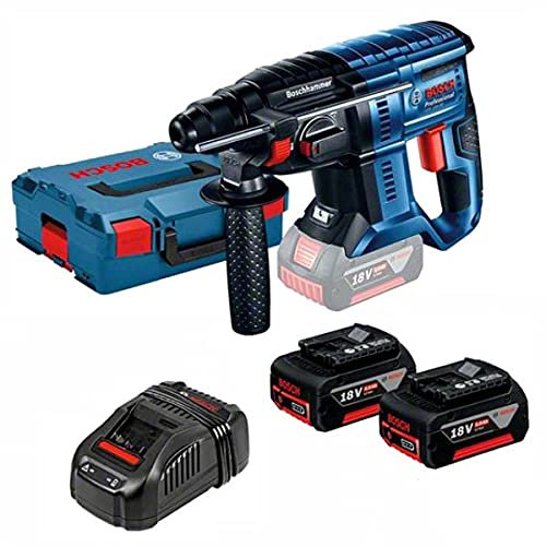 Bosch Taladro percutor inalámbrico 0615990K26 GBH18V-20 2 x 5, 0 Ah, L-Boxx I-Boxx-Irack, 1 W, 18 V