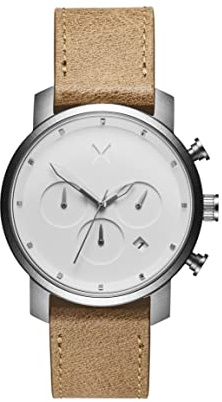 MVMT Analog Quarzuhr für Herren mit Beiges Lederarmband - D-MC02-WT