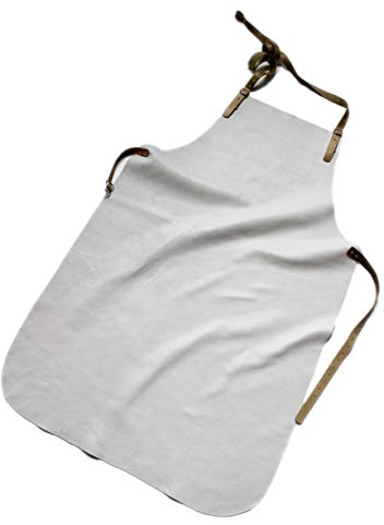 Förster-Fellnest Top Schweißerschürze, Schmiedeschürze, Arbeitsschürze echt Leder - naturelle Vollrindleder - Schürze, kein Import, Made in Germany, kräftig, weich, widerstandsfähig