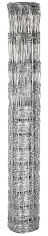 VOSS.farming 50m Wildzaun 150/12/30 Drahtzaun 150cm hoch verzinkt Knotengittergeflecht, Wildabwehr, Forstzaun, 2,0mm Draht, Weidezaun, Verbissschutz