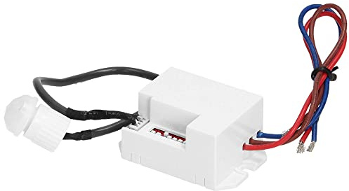 WANGCL 220V-240V Mini sensore di Movimento 360 Gradi LED Compatibile con Regolazione dell'intensità della Luce e impostazione dell'ora SY-PIR305A