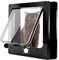 Große Katzenklappe 4 Wege Magnet-Verschluss, Einfache Installation Katzentür Haustiertür, Silent manuelle Hundeklappe Haustierklappe in Wand/Holztür/Upvc innentür(XL,Schwarz)
