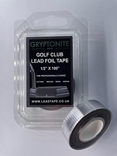 GRYPTONITE GOLF CLUB HEAD LEAD TAPE 1 X ROLL ADHESIVE 1/2 X 100 PERFECT FOR WEIGHTING IRONS WOODS PUTTERS