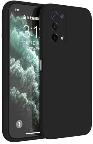 Topme Cover per OPPO A54 5G / OPPO A74 5G (6.5 Inches) Custodia Case, Protezione Della Pelle Della Custodia in Silicone Tpu - Nero