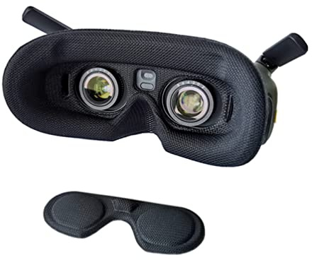 Foam Padding Compatible with DJI AVATA Goggles 2 Foam Pads Sponge Soft Eye Mask Drone Accessories (Black + Protective Case)