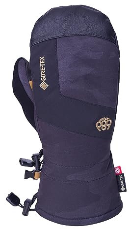 686 Herren Gore-TEX Linear-Handschuh – 3L Softshell-Gewebe Schnee- und Ski-Fäustlinge – wasser- und wetterbeständig – Schwarz Camo, Größe M