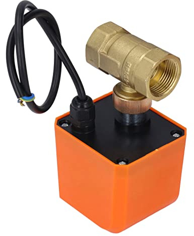 Artillery Motorisierter Kugelhahn, 2 Wege Elektrischer Motorkugelhahn 3/4 Zoll Innengewinde Normalerweise Geschlossen Industriezubehör(DN20 AC 220 V)