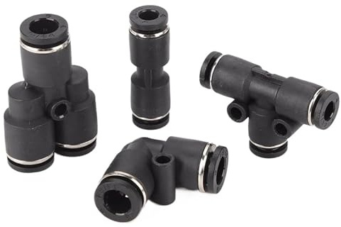 Manguera De Tubo De Conector Rápido Neumático En Miniatura, Conector De Tracción Rápida Tipo Y Directo De 3mm, 4mm, 5mm Y 6mm, 1 Uds. (Size : PY-3)
