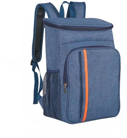 Kühlrucksack, 18L wasserdichte Isoliertasche für Camping, Reisen, Lebensmitteleinkauf & Angeln (Blau)