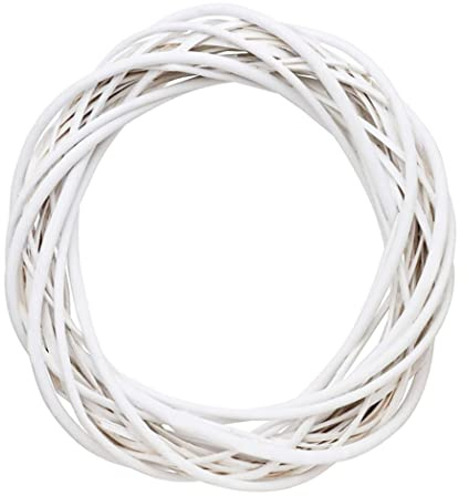 Couronne en Osier décor de Noël Rague de Vigne de Vigne Cerceau Floral Naturel 30 cm Ornements Accessoires d'artisanat, décoration intérieure