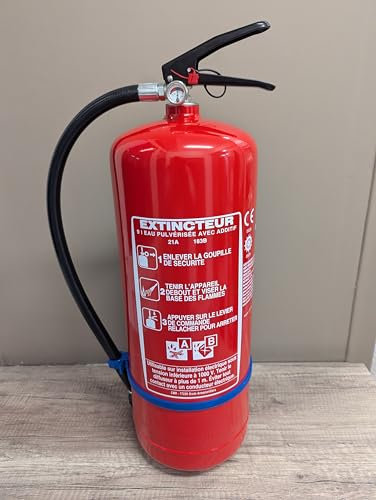 EXTINCTEUR A Eau avec ADDITIF 9 litres NF– Classe de feu A et B
