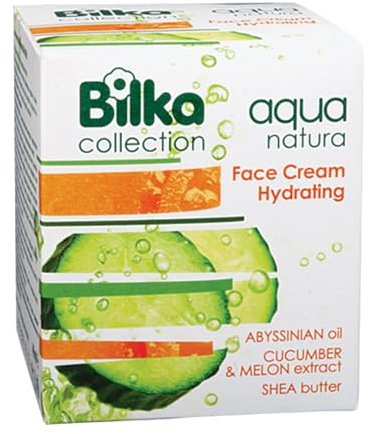 Bilka Collection Gesichtscreme Feuchtigkeit Aqua Natura, 40 ml | Gesichtspflege mit Gurken- & Melonenextrakten, Sheabutter, Abessinieröl & Vitamin E, Feuchtigkeitsspendender Wirkung
