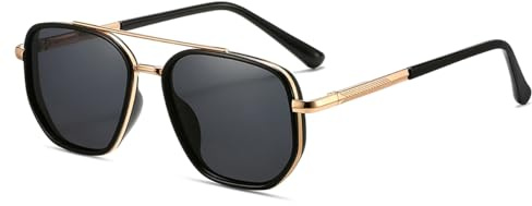 kimorn Polarized Sunglasses for Women Retro Square Frame Sun Glasses UV400 Protection Shades