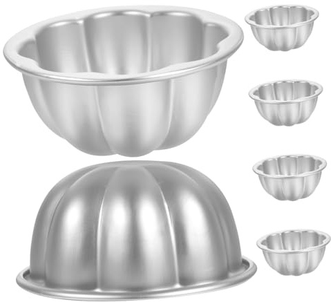 Toyvian 6pezzi Stampo per Crostate all Uovo in Lega di Alluminio Riutilizzabile Antiaderente Facile da Lavare Utensili per Cottura del Budino per Torte Biscotti Dessert e Muffin
