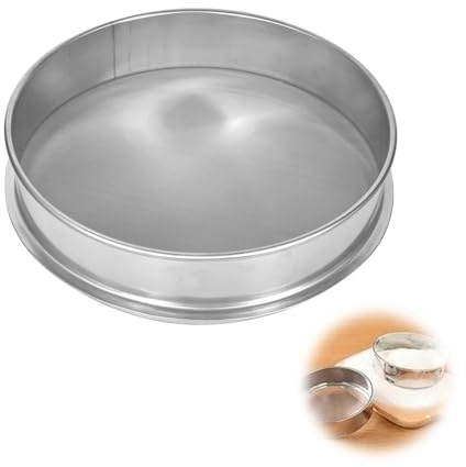 ChAusa 150 Maglie Setaccio Farina, 20 cm Setaccio da Cucina, Impilabilepassino Acciaio Inox, Estrattore di Polline Alle Erbe in Acciaio Inox, per Cucina, Farina, Riso, Pasta di