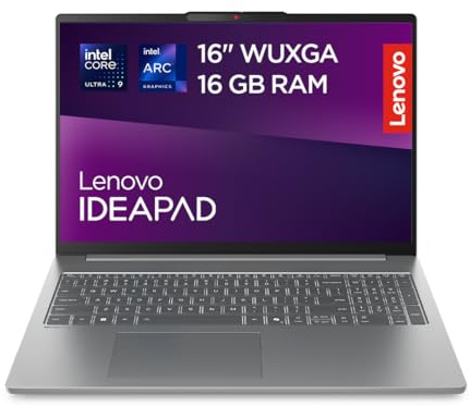 Lenovo IdeaPad Slim 5i Notebook 16 Intel Core Ultra 9 185H, 16GB RAM DDR5, 1TB SSD, Tastiera retroilluminata, IPS, Laptop in alluminio per Lavoro, Studio - Caricatore non incluso