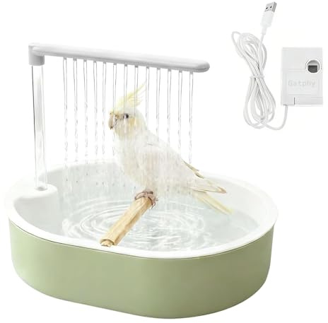 KQWVZ Baignoire Automatique pour Oiseaux, Douche pour Perroquet, Douche Automatique pour Oiseaux, Fontaine pour Perroquet, Douche pour Oiseaux pour Perruches, Perruches, Aras Et Perroquets