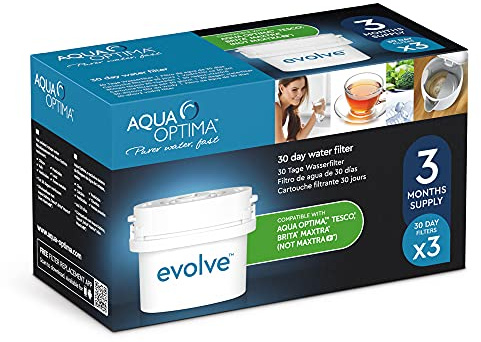 Aqua Optima Single Life - Caja de 3 filtros para agua
