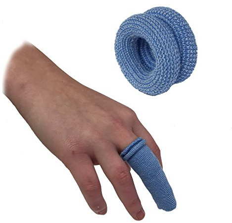 Qualicare First Aid Finger Roll Bobs Cot Buddies Tubular Bandage Dressings Blue Catering Kitchen