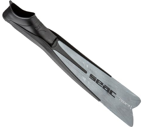SEAC Talent, Pinne per Pesca Subacquea e Immersioni Unisex Adulto, Camo Grigio, 45/46