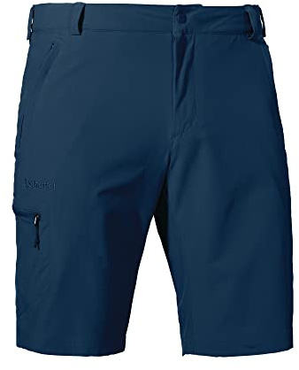 Schöffel Mäns shorts folkstone, mångsidiga korta vandringsbyxor med justerbar linning, utomhusbyxor med praktiska fickor